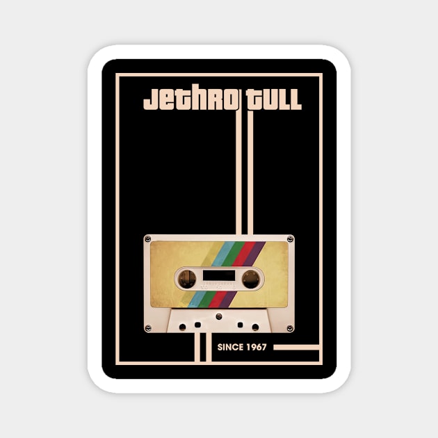 Jethro Tull Music Retro Cassette Tape Magnet by Computer Science