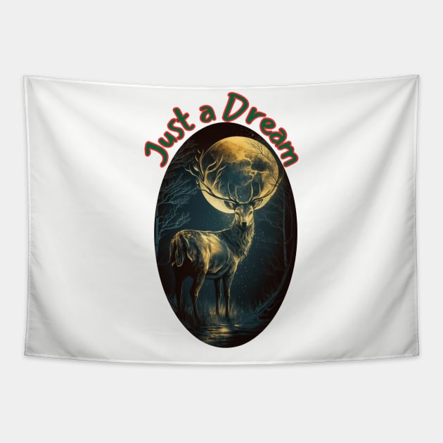 Hunter's Dream Deer Tapestry by Spacetrap