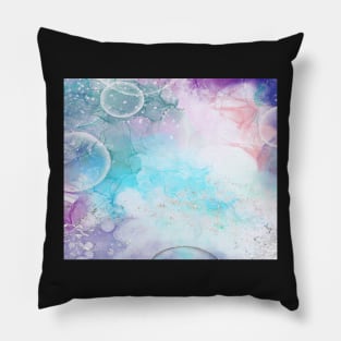 Magical alcohol ink, digital. Pillow