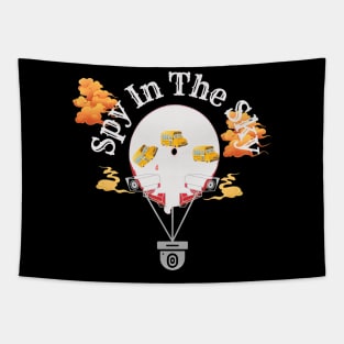 Chinese Balloon "Spy in The Sky" Tapestry