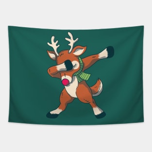 Dabbing Rudolph the Red Nosed Reindeer Tapestry