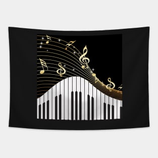 Ivory Keys Piano Music Tapestry