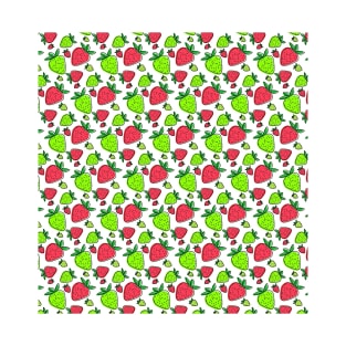 Bright Strawberry Pattern T-Shirt