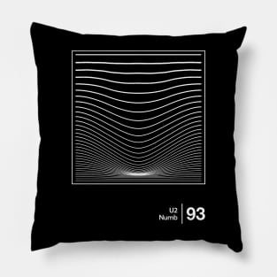 Numb U2 / Minimalist Graphic Design Fan Artwork Pillow