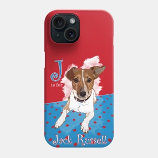 J is for Jack Russell Phone Case