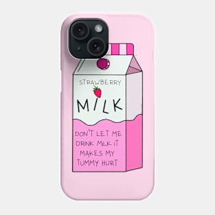 Cute Strawberry Milk Phone Case