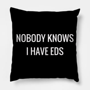 Nobody Knows I Have EDS Pillow