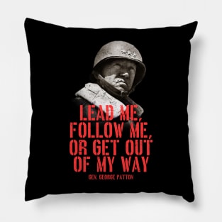 WW2 General George Patton Quote Pillow