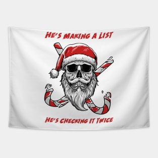 He's Making A List Tapestry