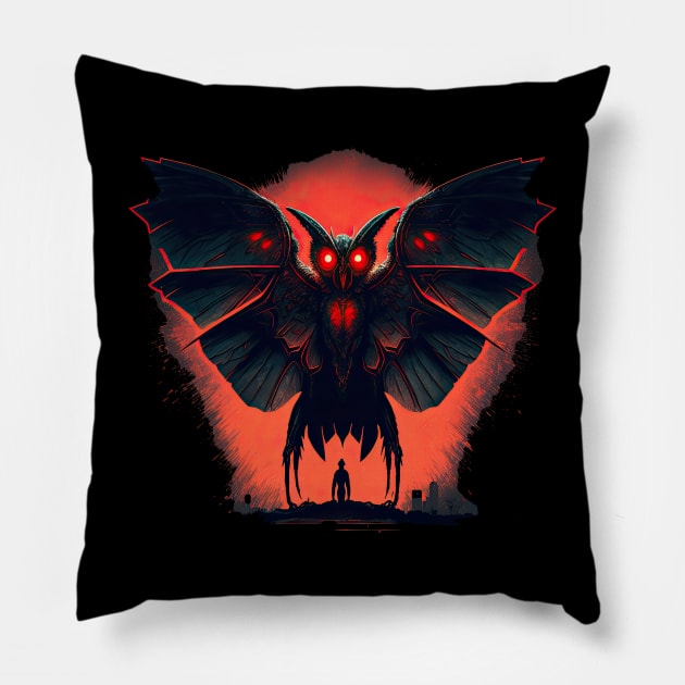 Mothman upside down Pillow by JayD World