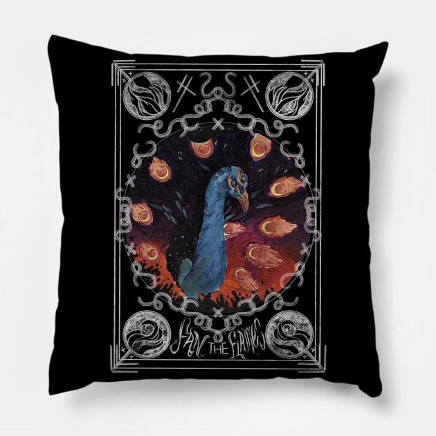 Fan the Flames Pillow by artofannabellepullen