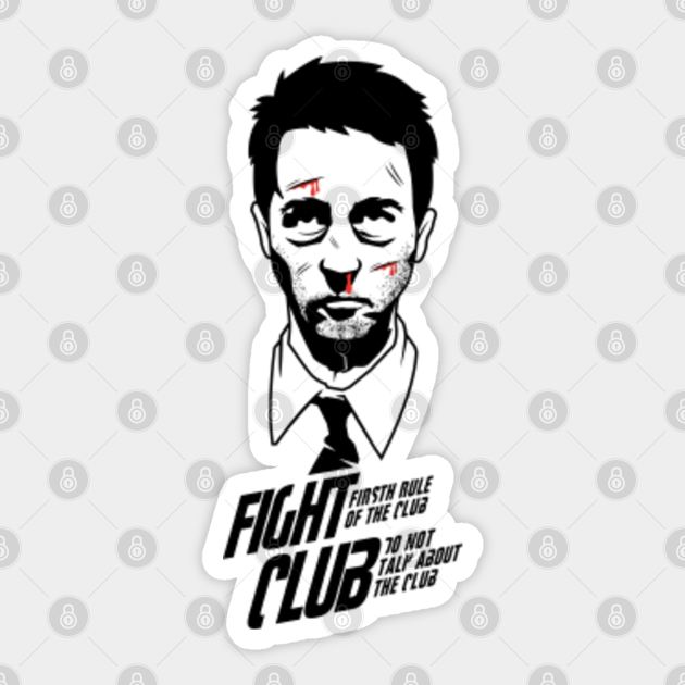 first rule of the fight club - Fight Club Rules - Sticker | TeePublic