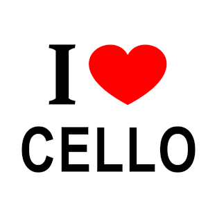 I ❤️ CELLO I LOVE CELLO I HEART CELLO T-Shirt