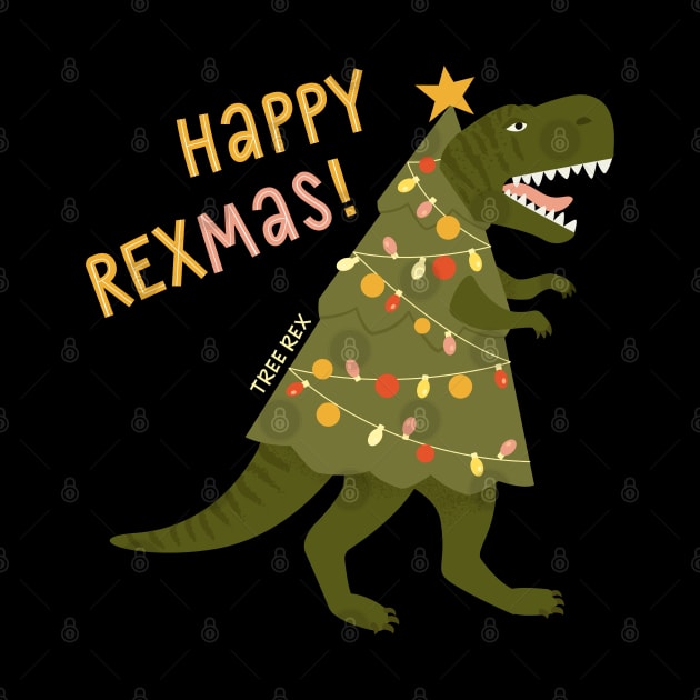 Tyrannosaurus christmas tree rex by angelina_bambina