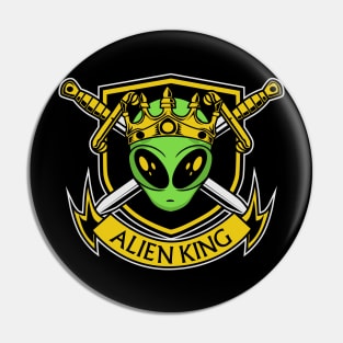 ALIEN KING BADGE Pin