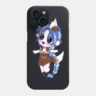 White Brown Wolf Phone Case