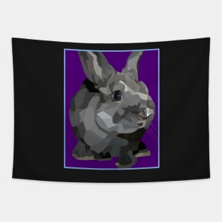 Black and Grey Bunny Rabbit Tapestry