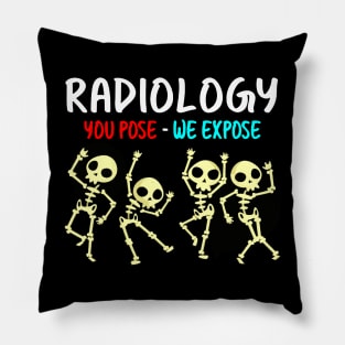 Radiology You Pose - Dancing Skeleton Pillow