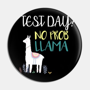 Test Day No Prob Llama Teacher Testing Pin