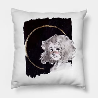 Orange Moon Pillow