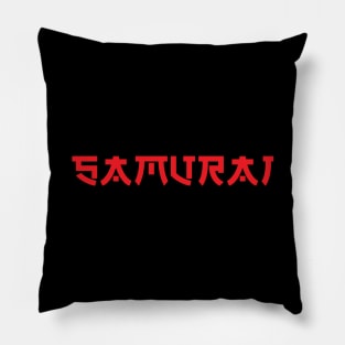 Samurai Red Pillow