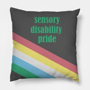 Sensory Disability Pride Flag Pillow