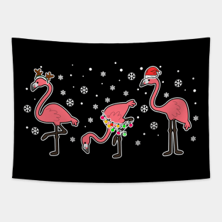 Funny Christmas Men Kids Women Flamingo Ugly Christmas Tapestry