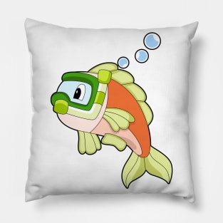 Fish Swimming Snorkel Pillow