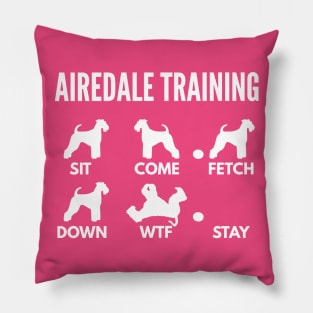 Airedale Training Airedale Dog Tricks Pillow