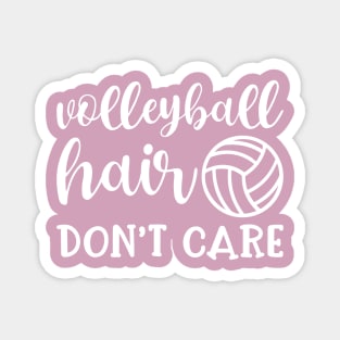 Volleyball Hair Don't Care Funny Magnet