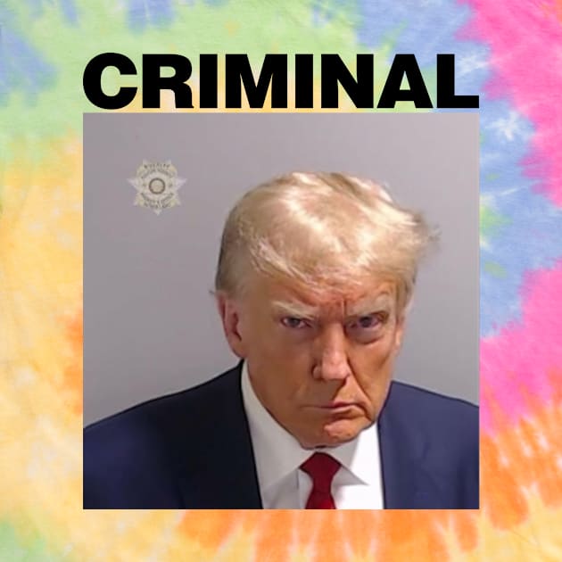 Real Donald Trump Mug Shot, "CRIMINAL" by kevinlove_