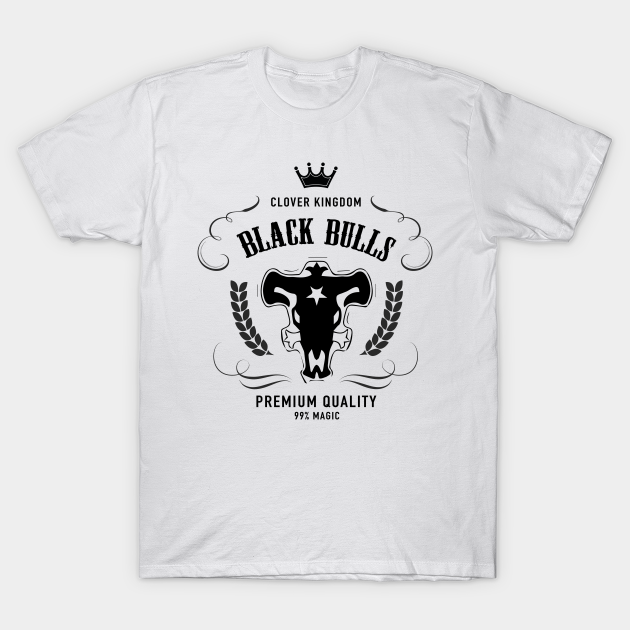 Black Bulls Whisky Label Black Clover Black Clover T Shirt Teepublic Atributika cherniy klever, black clover. black bulls whisky label black clover