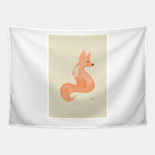 Watercolor Fox Tapestry