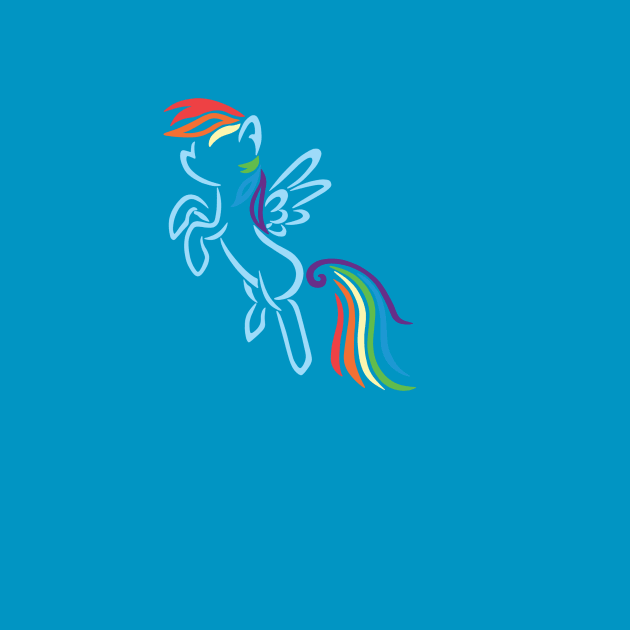 Tribal Pony - Rainbow Dash by Alaina Williams