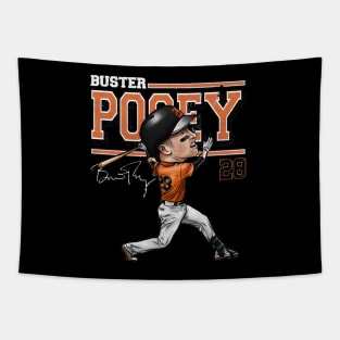 Buster Posey San Francisco Cartoon Tapestry