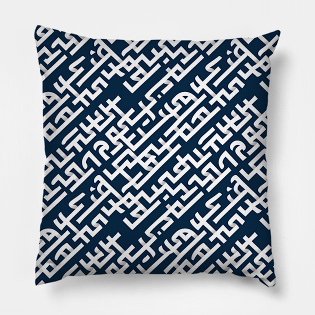 Grecian Lines Elegance Pillow by Sevendise