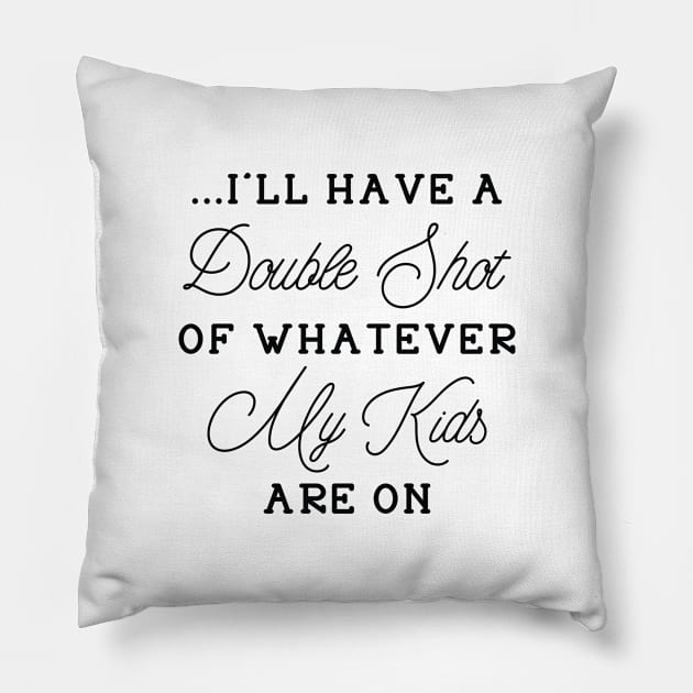 Double Shot Pillow by LuckyFoxDesigns