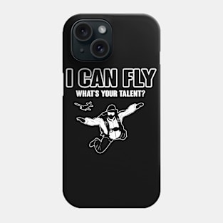 I can fly what's your talent (black) Phone Case