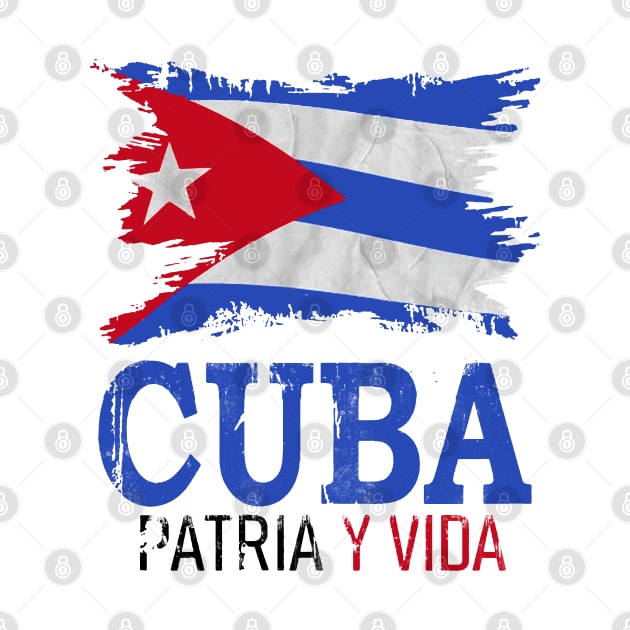 Cuba Libre Cuban Flag patria y vida by dyazagita