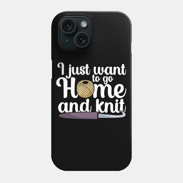 I just want to go home an knit Phone Case by maxcode