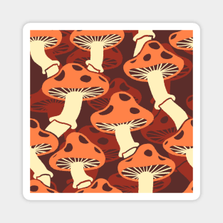 Double Mushroom Pattern 1 Magnet