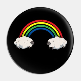 Rainbow sheep Pin