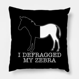 I Defragged My Zebra Programmer Pillow