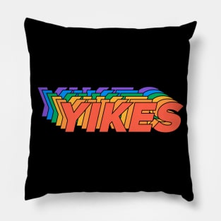 YIKES - Gay Pride - LGBT Rainbow Typographic Pillow