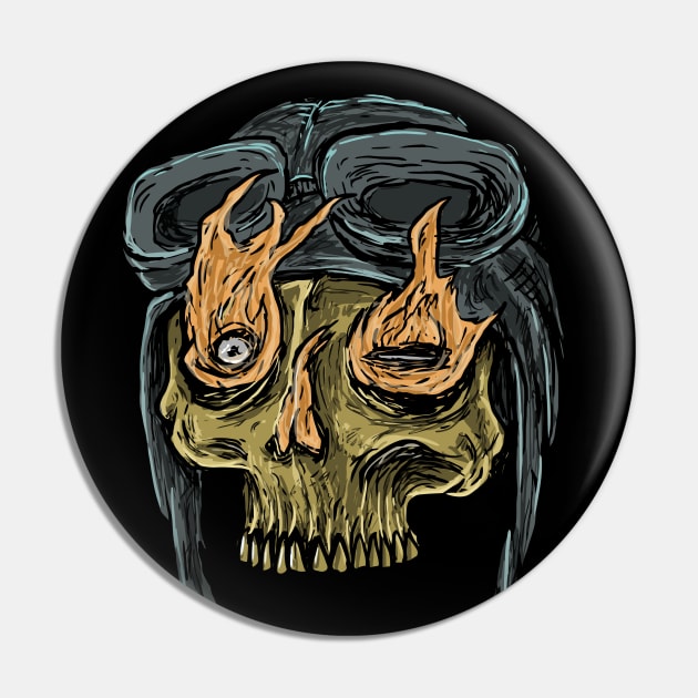 Death Skull No IV Pin by DeathAnarchy