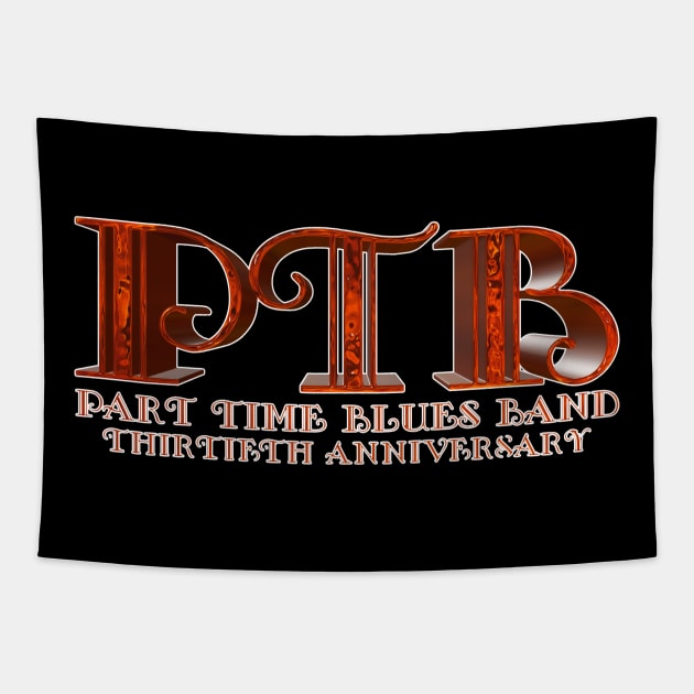 PTB 30th Anniversary - Ruby Red Design Tapestry by Vehicle City Music