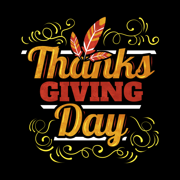 Thanks Giving Day Logo Feathers Thanksgiving by SinBle