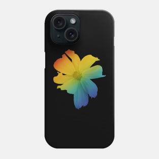 Rainbow flower with bee Phone Case