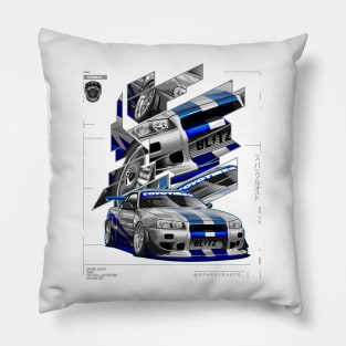 R34 Skyline Pillow