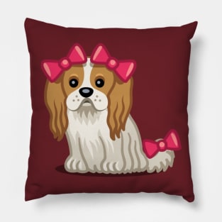 King Charles Cavalier Spaniel tshirt - Dog Gifts for Cavalier and Spaniel Pet Lovers Pillow